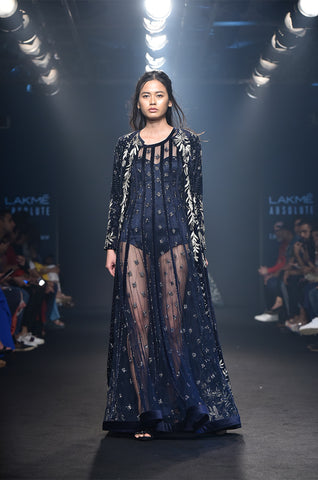 Supernova Jacket Paired With Strips Gown