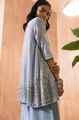 Palampore Jaal Embroidered Kurta & Cullotes